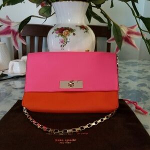 Kate Spade - Orange and Pink Purse/Clutch Removal Chain